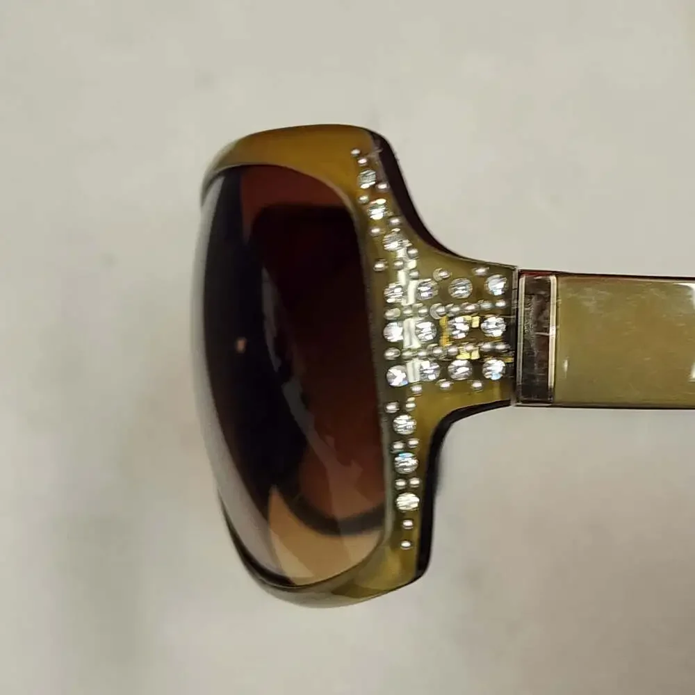 Joan Rivers Jeweled Sunglasses w Rhinestone Embellished Frames & Gradient Lenses